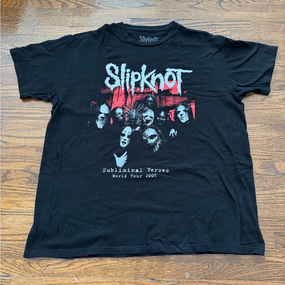NWOT - Hot Topic Slipknot Subliminal Verses World Tour 2005 T-Shirt Black XL